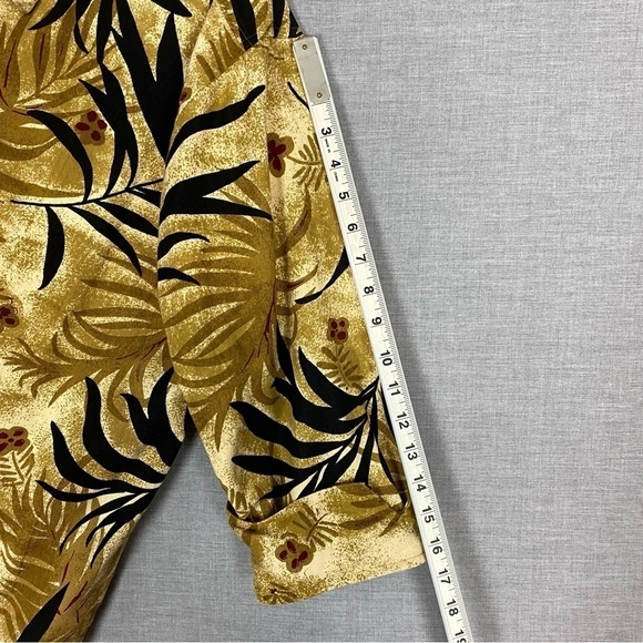 Life Style Shirt / Jacket Sz 2X Floral Jungle Heavy Denim Cotton - Picture 10 of 11